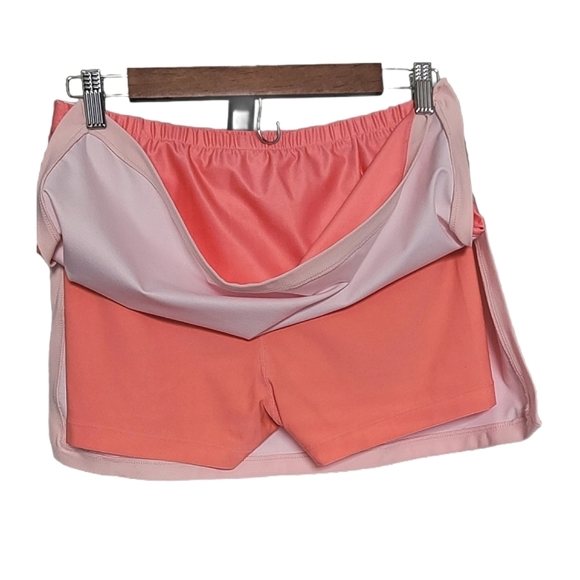 Nike Skirt Dri-Fit Flat Panel Boarder Peach Tennis / Golf - Picture 7 of 11